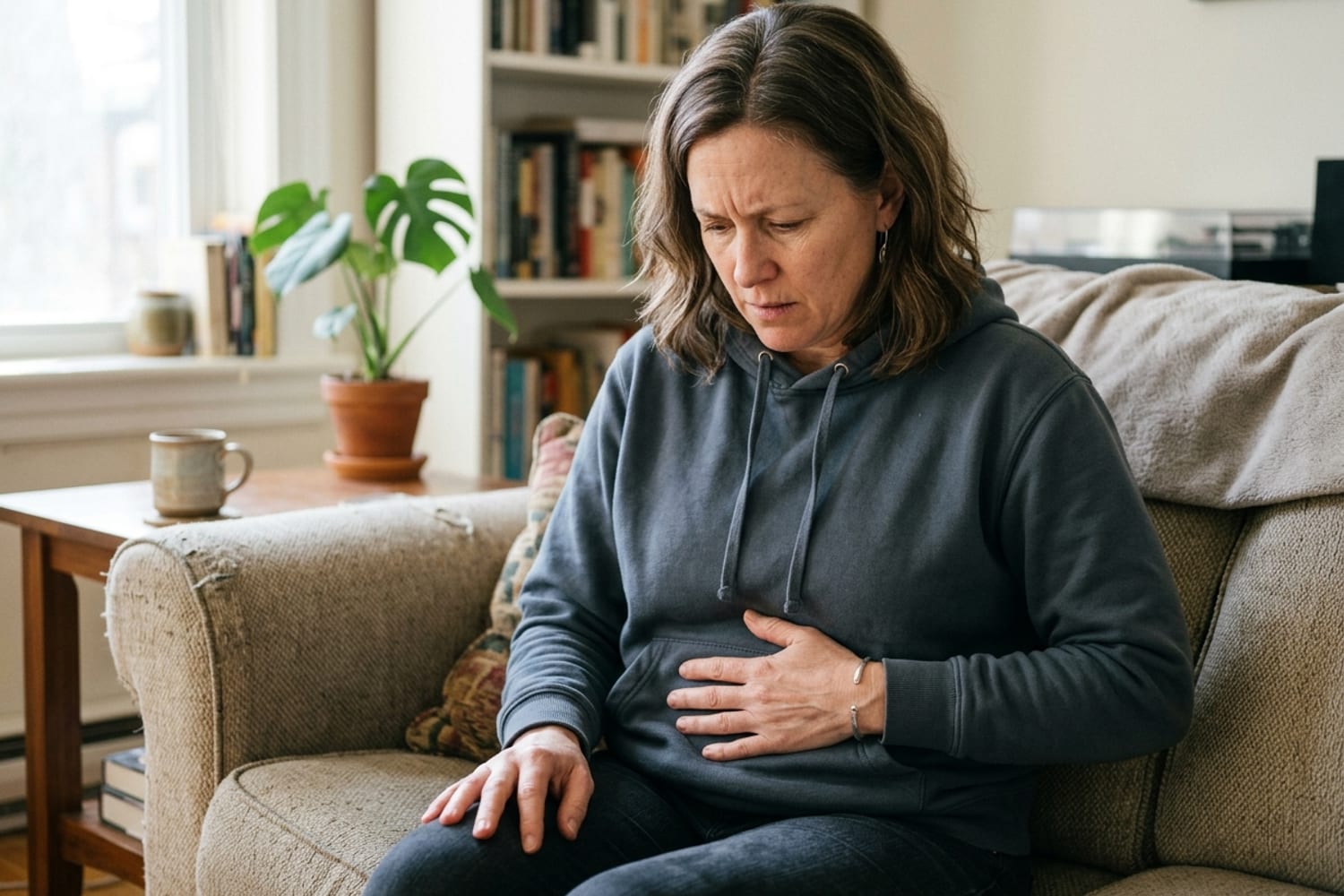 Perimenopause Cramps Without a Period: What's Actually Happening (And When to Worry)
