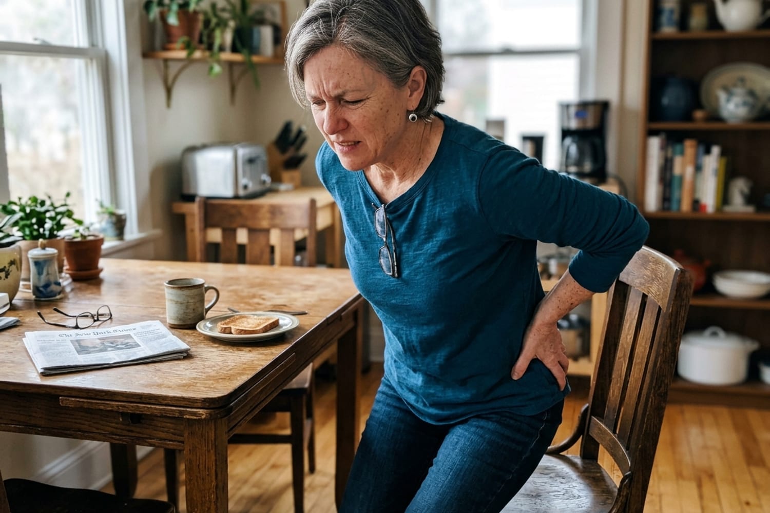 Perimenopause Hip & Joint Pain: Why Your Whole Body Suddenly Aches (And What HRT Actually Does for It)